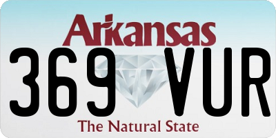 AR license plate 369VUR