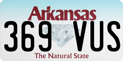 AR license plate 369VUS