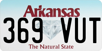 AR license plate 369VUT