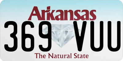 AR license plate 369VUU