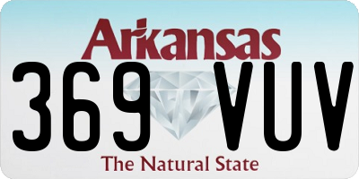 AR license plate 369VUV