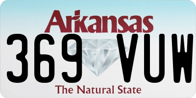 AR license plate 369VUW