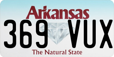 AR license plate 369VUX