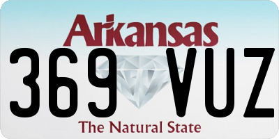 AR license plate 369VUZ