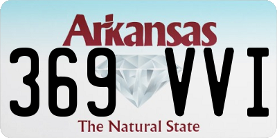 AR license plate 369VVI