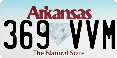 AR license plate 369VVM
