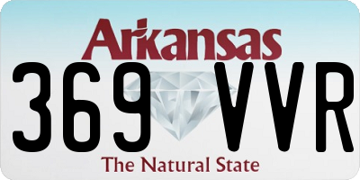 AR license plate 369VVR