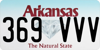 AR license plate 369VVV