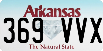 AR license plate 369VVX