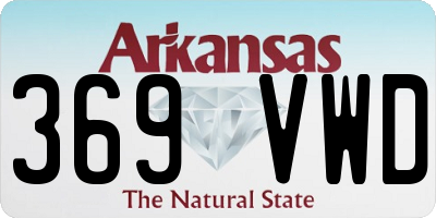 AR license plate 369VWD