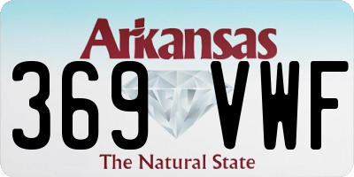AR license plate 369VWF