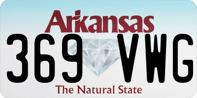 AR license plate 369VWG