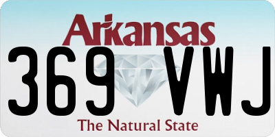 AR license plate 369VWJ