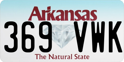 AR license plate 369VWK