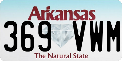 AR license plate 369VWM