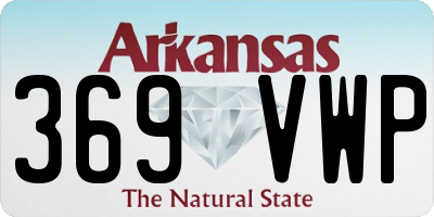 AR license plate 369VWP