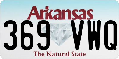 AR license plate 369VWQ