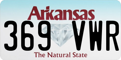 AR license plate 369VWR
