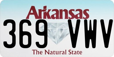 AR license plate 369VWV