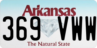 AR license plate 369VWW
