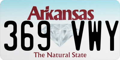 AR license plate 369VWY