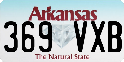 AR license plate 369VXB
