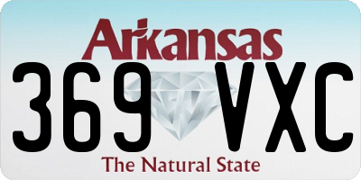 AR license plate 369VXC