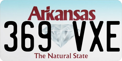 AR license plate 369VXE
