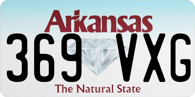 AR license plate 369VXG