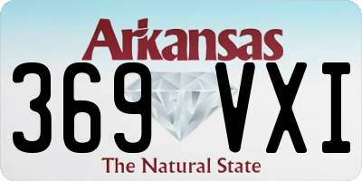 AR license plate 369VXI