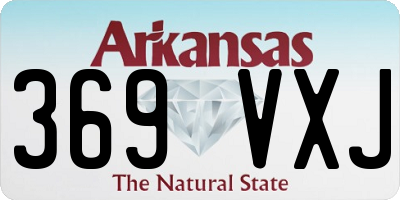 AR license plate 369VXJ