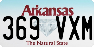 AR license plate 369VXM