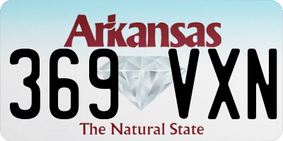 AR license plate 369VXN