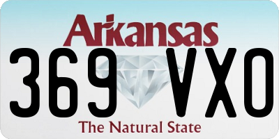 AR license plate 369VXO