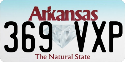 AR license plate 369VXP