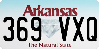AR license plate 369VXQ