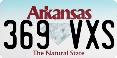 AR license plate 369VXS