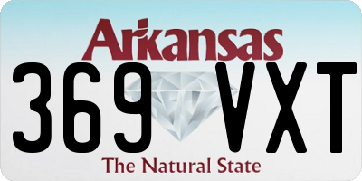 AR license plate 369VXT