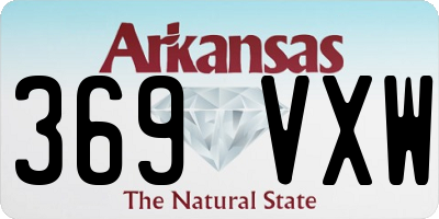 AR license plate 369VXW