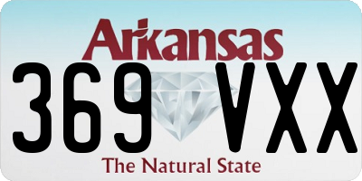 AR license plate 369VXX