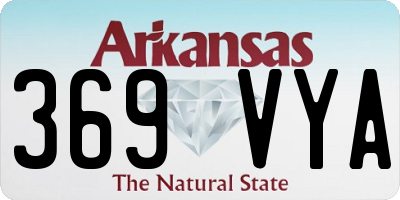 AR license plate 369VYA