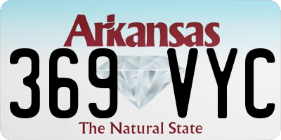 AR license plate 369VYC