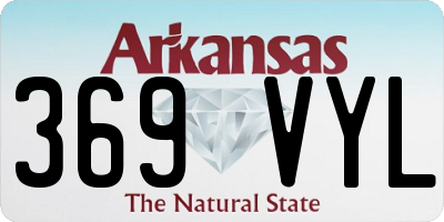 AR license plate 369VYL