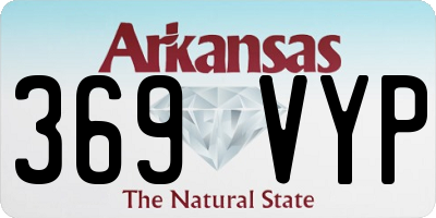 AR license plate 369VYP