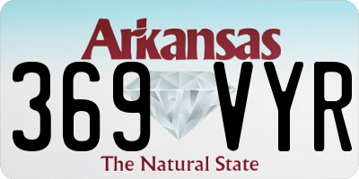 AR license plate 369VYR