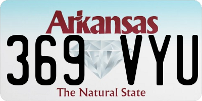 AR license plate 369VYU