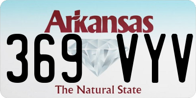AR license plate 369VYV