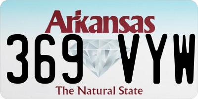 AR license plate 369VYW