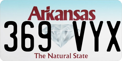 AR license plate 369VYX