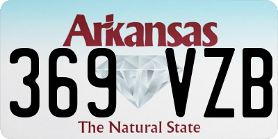 AR license plate 369VZB